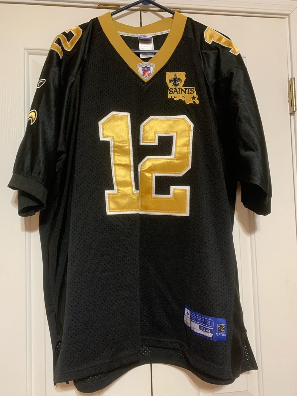 Reebok Black Jersey with Blue and Silver Tag